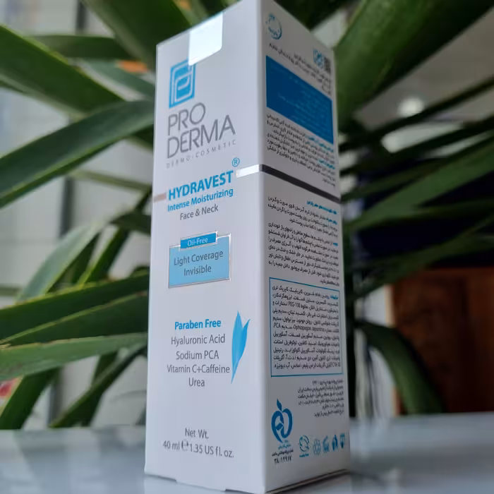 کرم آبرسان قوی صورت و گردن پرودرما فاقد چربی فاقد رنگ 40 میل