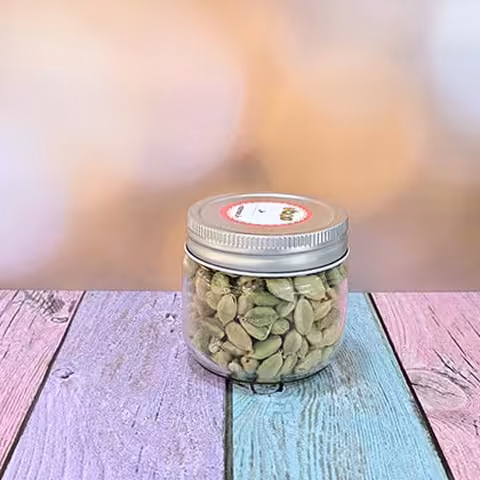 هل اکبر بنفش 60 گرم ظرف شیشه