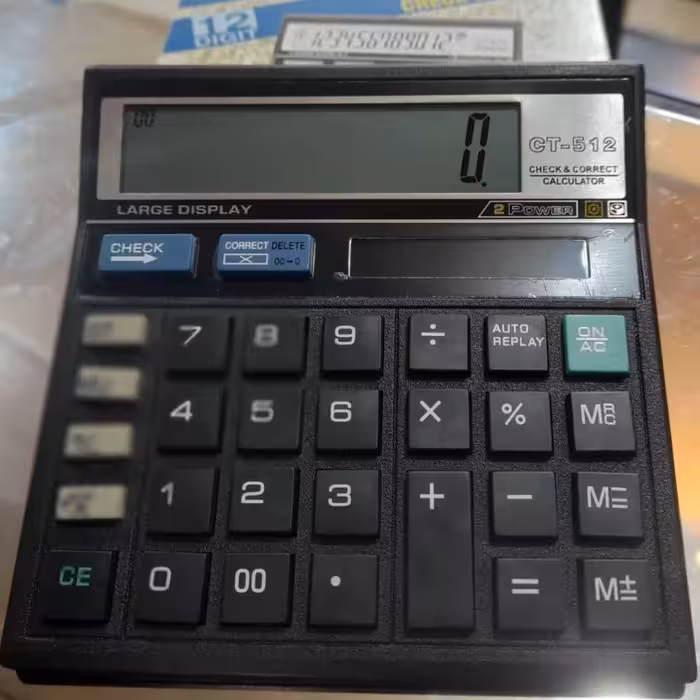 ماشین حساب حسابداری ct512