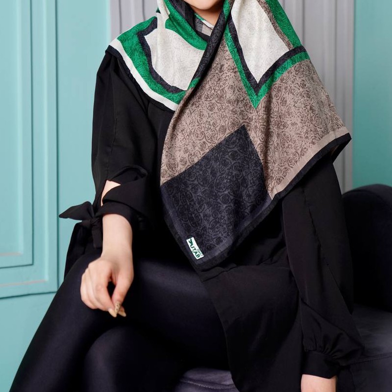 روسری نخی قواره کوچک (100cm)در 6 رنگ متفاوت محصول ترک مارک دار و کد دار
