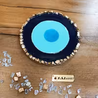 چشم نظر رزینی قطر 15 سانتیمتر  کد 9-15 قابل سفارش در اندازه های مختلف