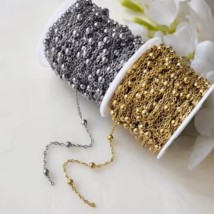 زنجیر استیل  مدل گوی دار  (فروش بصورت متری)