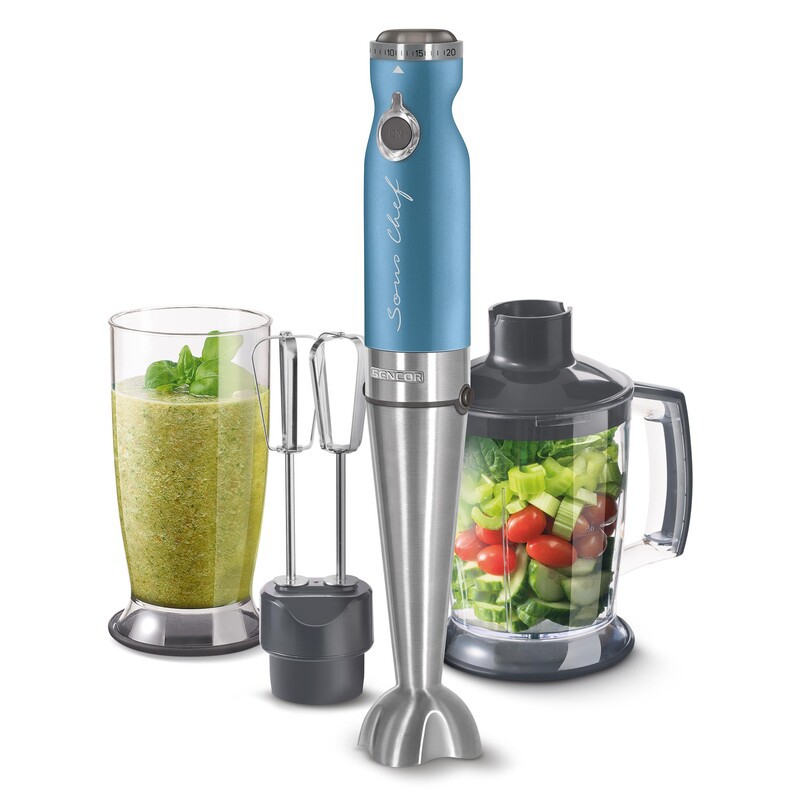 گوشتکوب برقی و غذاساز چهار کاره و 1200 وات سنکور مدل SHB 5602BL