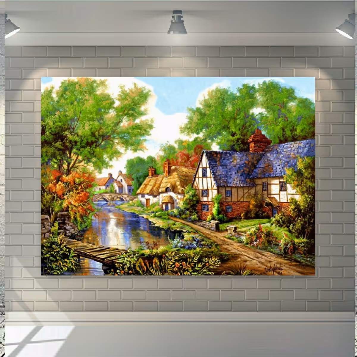 تابلو بوم  طرح طبیعت مدل 175