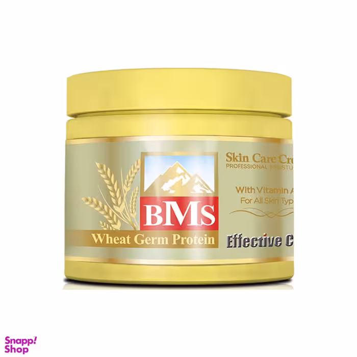 کرم مرطوب کننده بی ام اس (Bms) مدل روغن جوانه گندم حجم 200 میلی‌لیتر