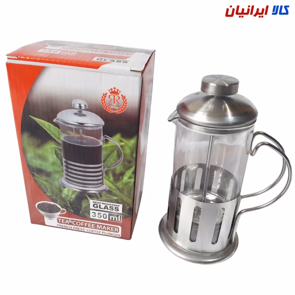 فرنچ پرس 350 میلی لیتری بدنه استیل