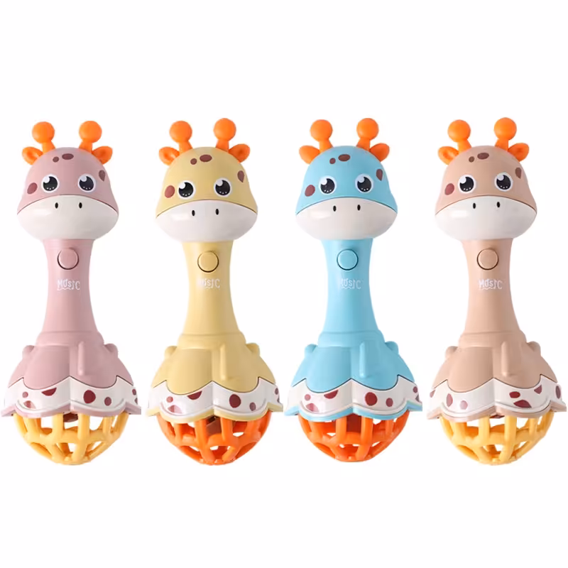 جغجغه و دندانگیر موزیکال طرح زرافه کد HY622