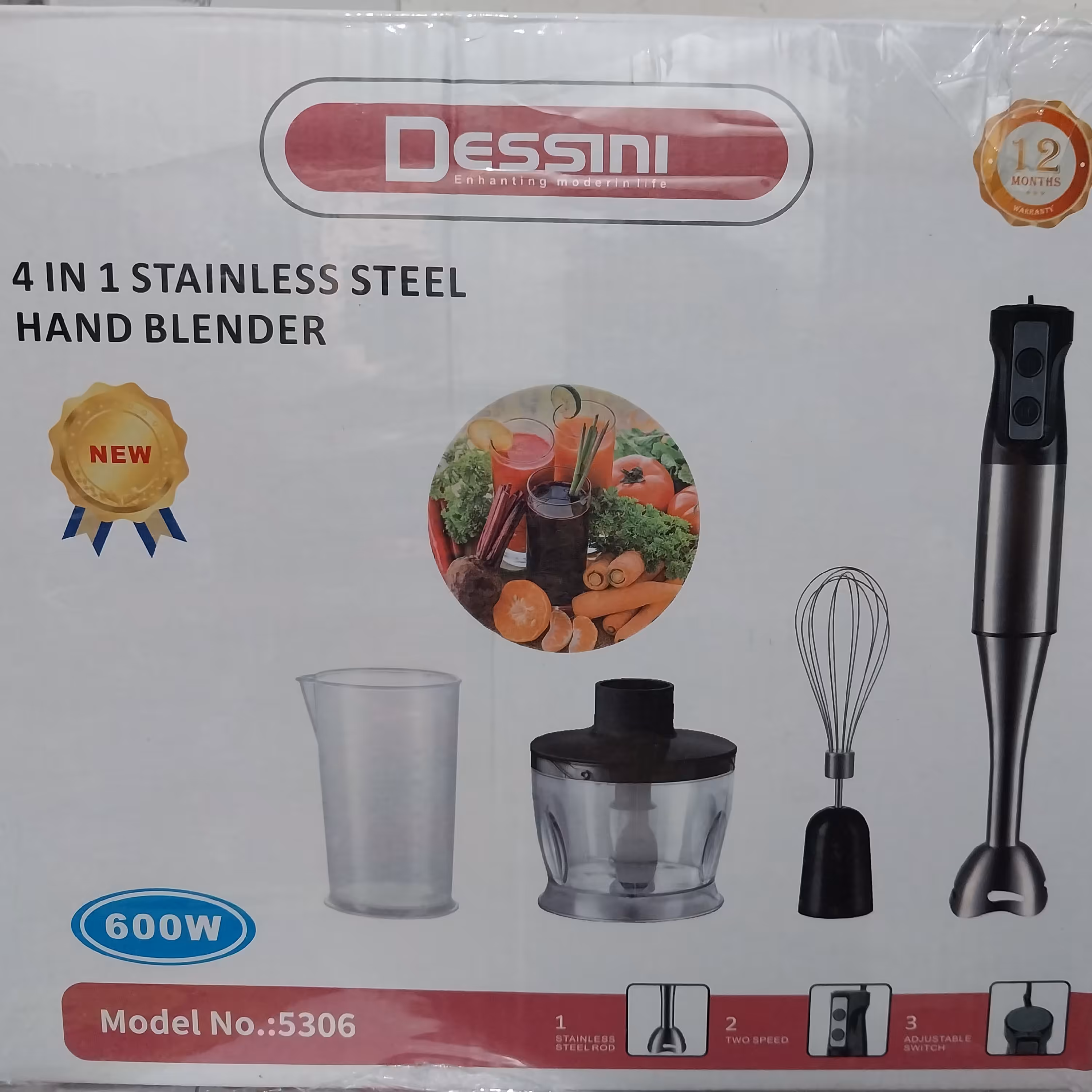 گوشت کوب 4کاره دسینی مدل5306توان مصرفی600وات(ارسال رایگان)