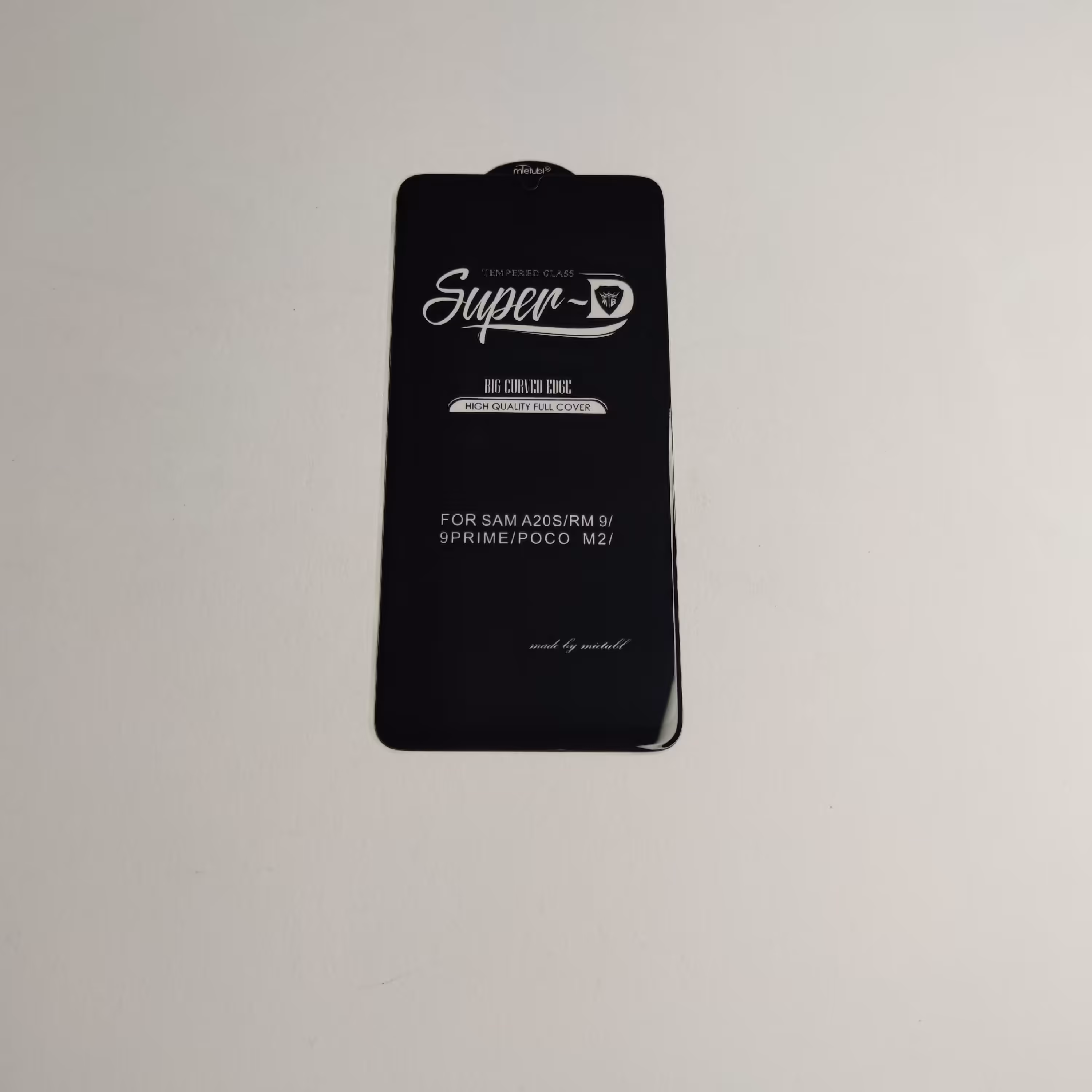 محافظ صفحه نمایش شیشه ای شفاف مدل Super D برند میتوبل مناسب برای گوشی موبایل سامسونگ A20s