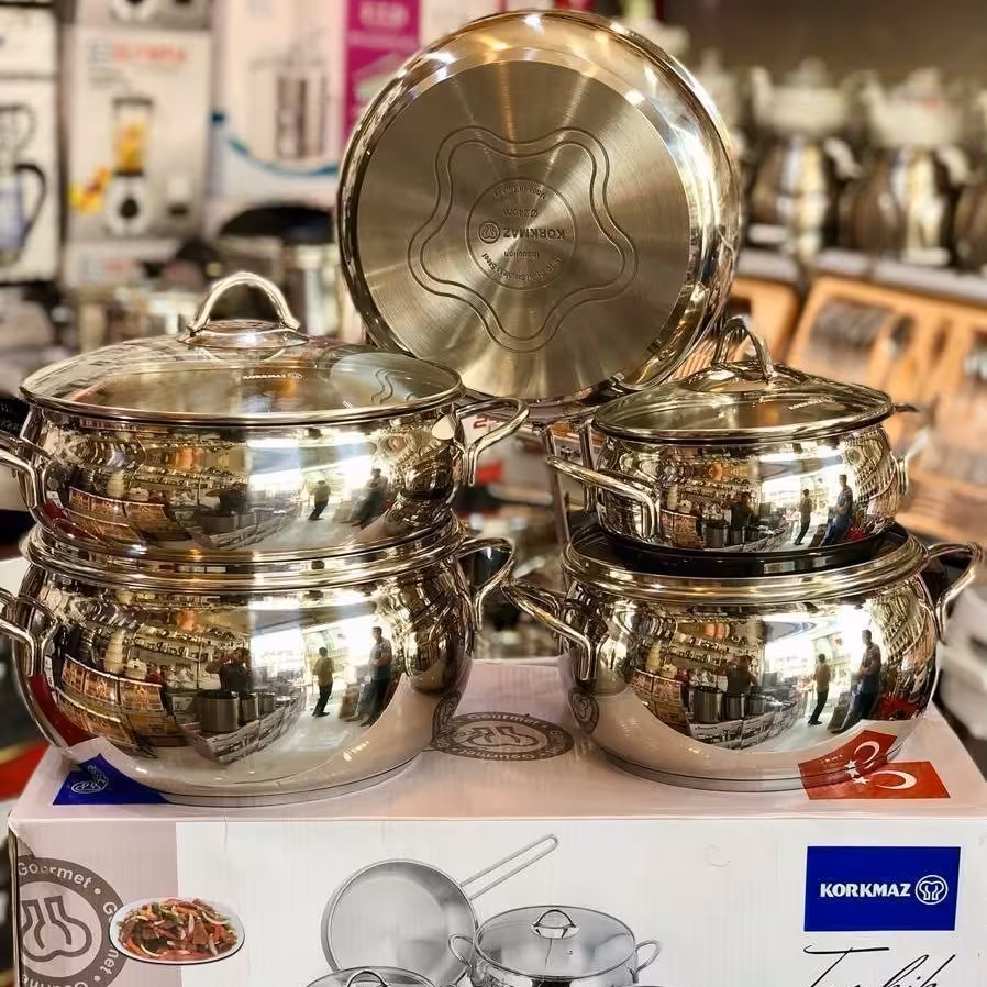 سرویس قابلمه کرکماز ترکیه درب شیشه 
مدل 