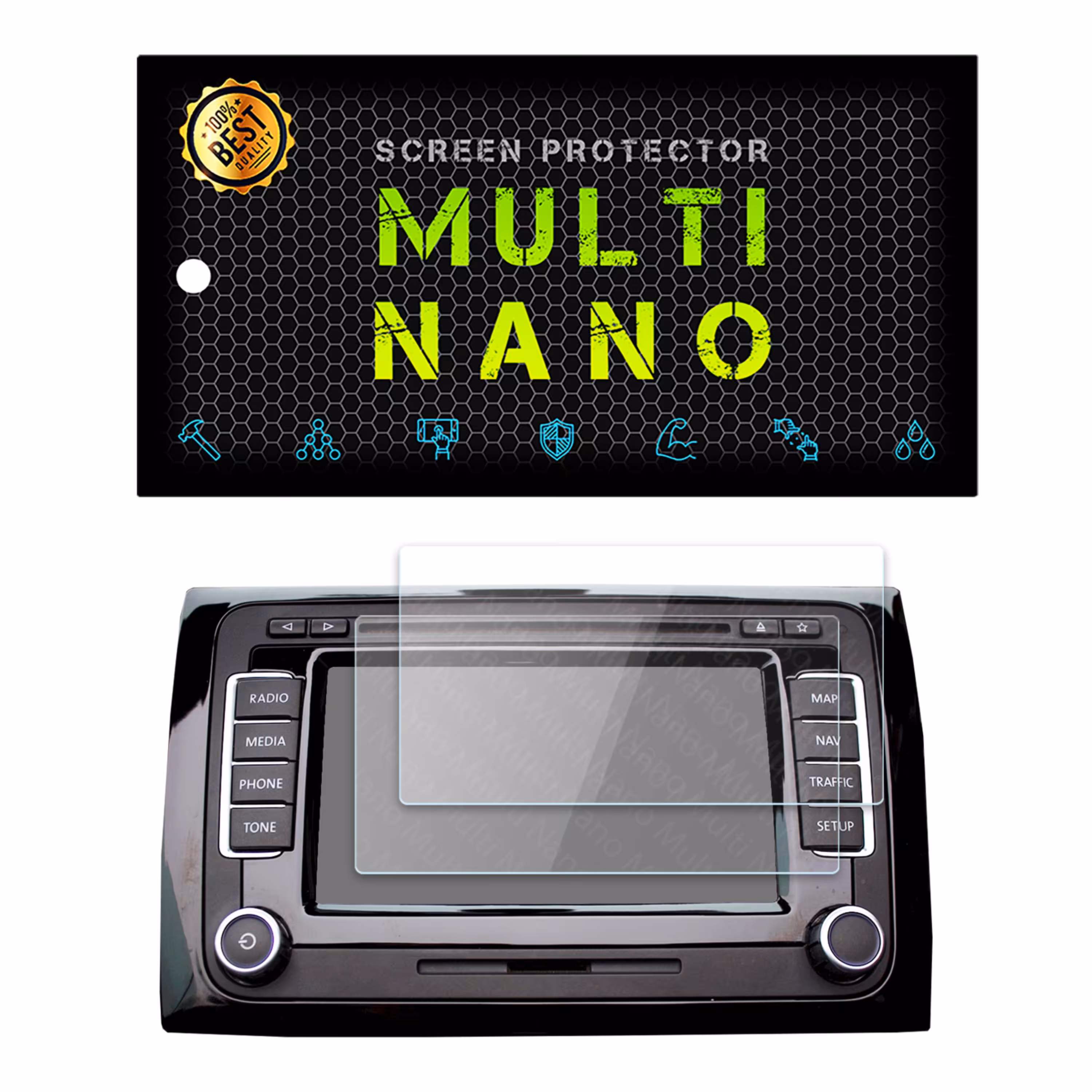 محافظ صفحه نمایش مولتی نانو مدل X-S2N برای نمایشگر فلوکس واگن Beetle دو عددی