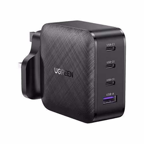 شارژر دیواری یوگرین مدل 70819-CD224 با 1 خروجی Type-A و 3 خروجی Type-C