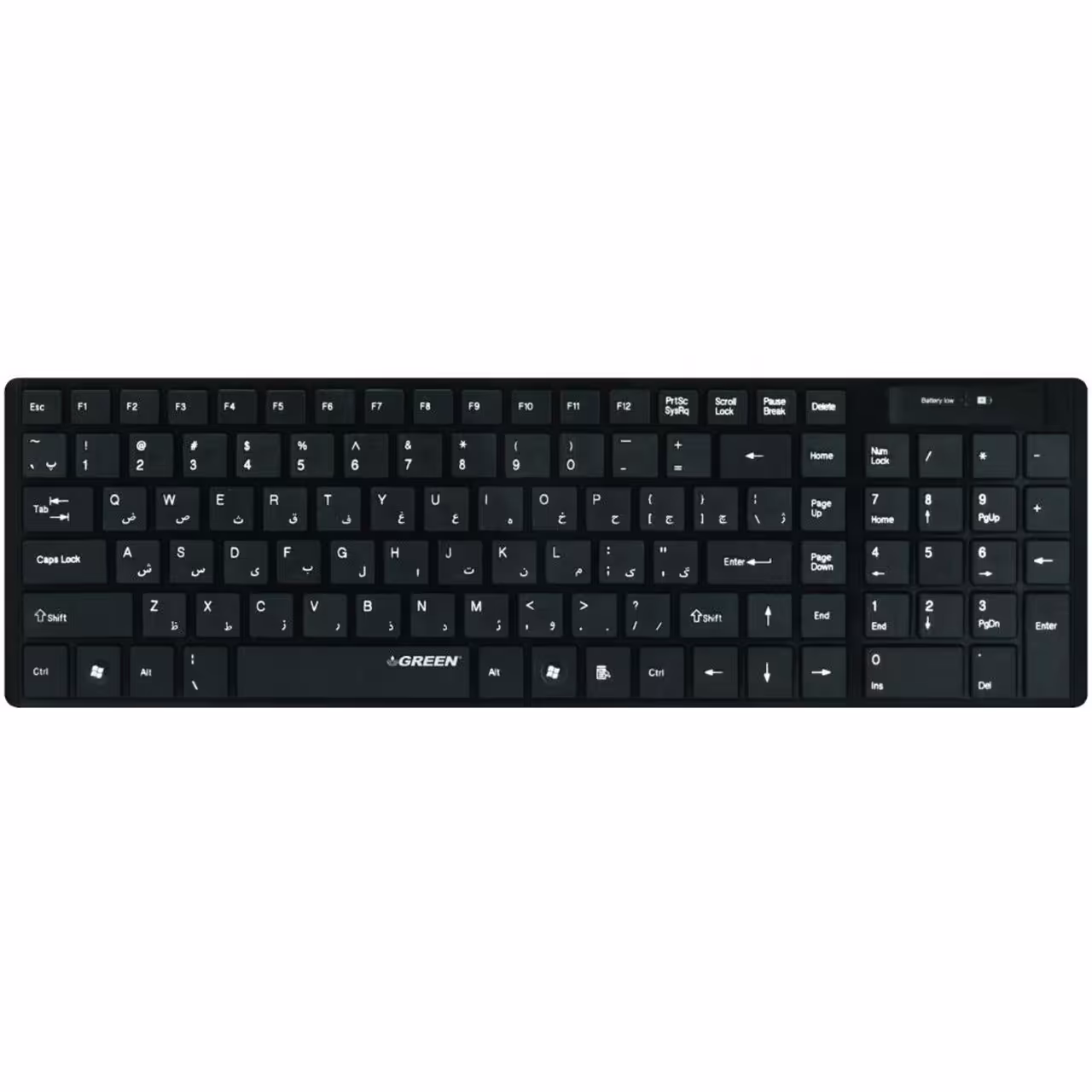 کیبورد بی سیم گرین مدل GK-101W با حروف فارسی