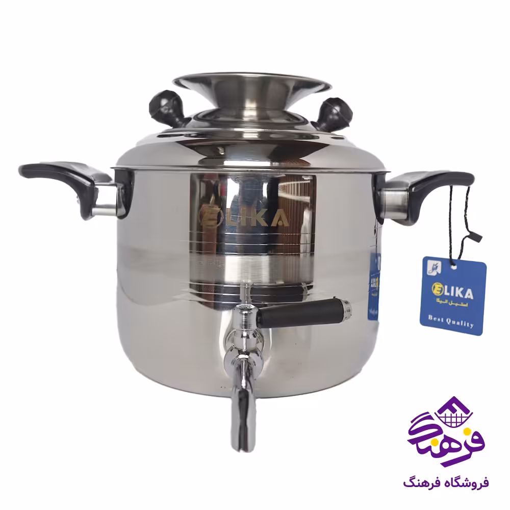 کتری استیل الیکا ایرانی 7شیردار