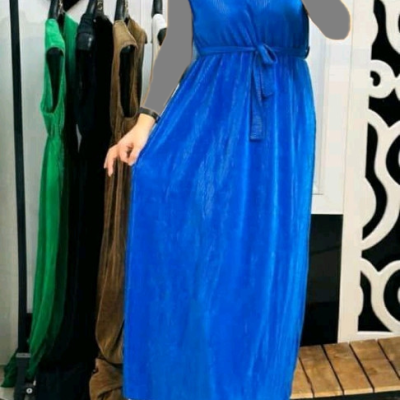 پیراهن ساحلی زنانه نخی مدل پلیسه