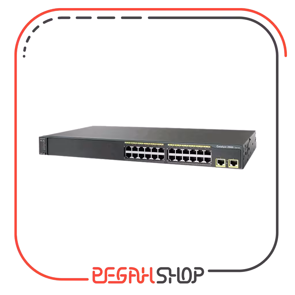 سوییچ 24 پورت برند Cisco مدل WS-C2960-24TT-L
