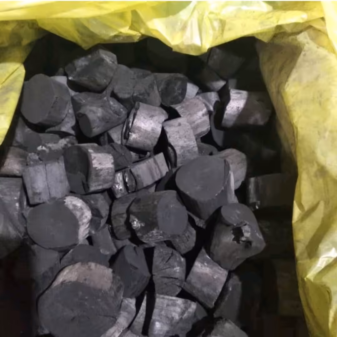 ذغال سکه ای برش خورده بسیار مرغوب از چوب های مرغوب شمال یک کیلویی