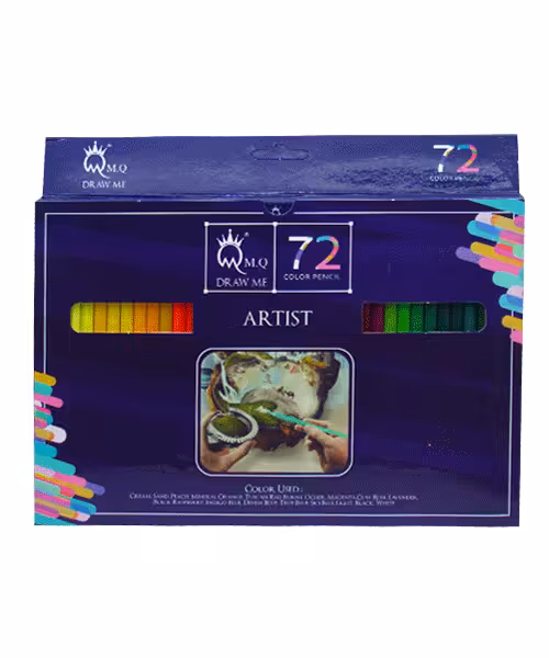 مدادرنگی مقوایی ام کیو 72 رنگ آرتیست