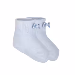 جوراب نوزادی دخترانه آبی