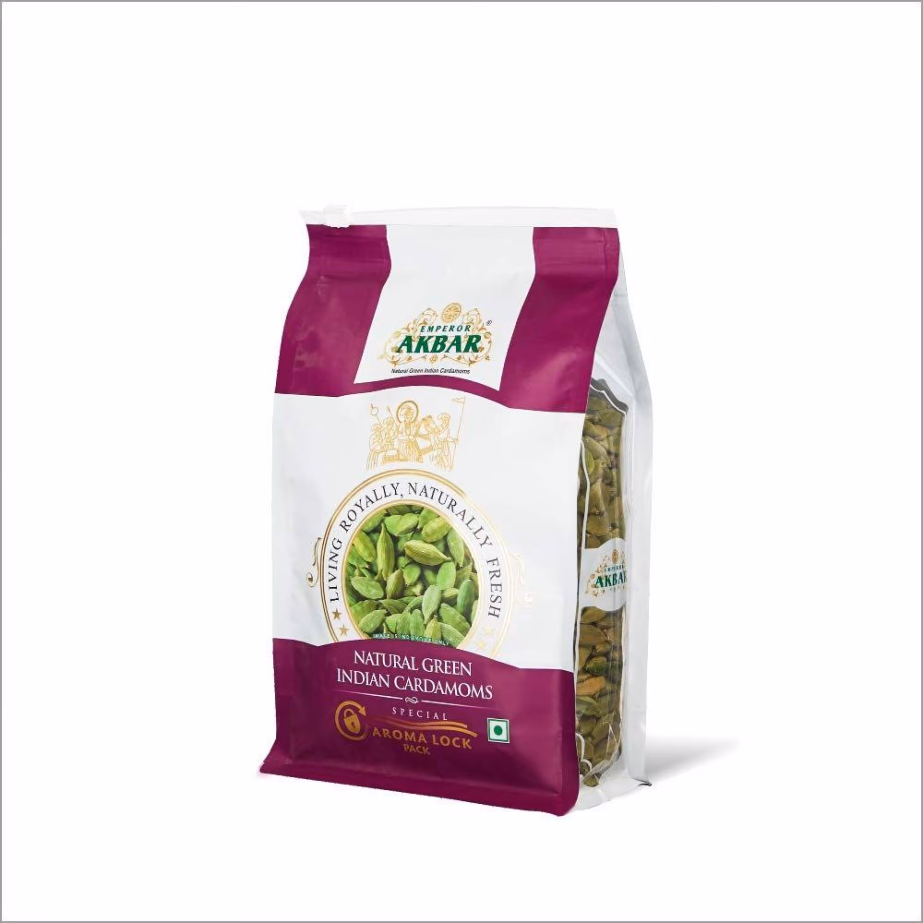 هل سبز  درشت (اکبر بنفش ) 10 گرمی غرفه آجیل خشکبار مهران