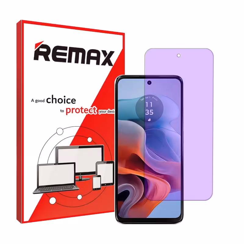 گلس موتورولا Moto G34 مدل هیدروژلی آنتی پرپل برند ریمکس کد S