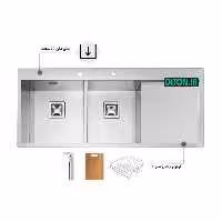 سینک پرنیان استیل مدل  PS 4230 توکار