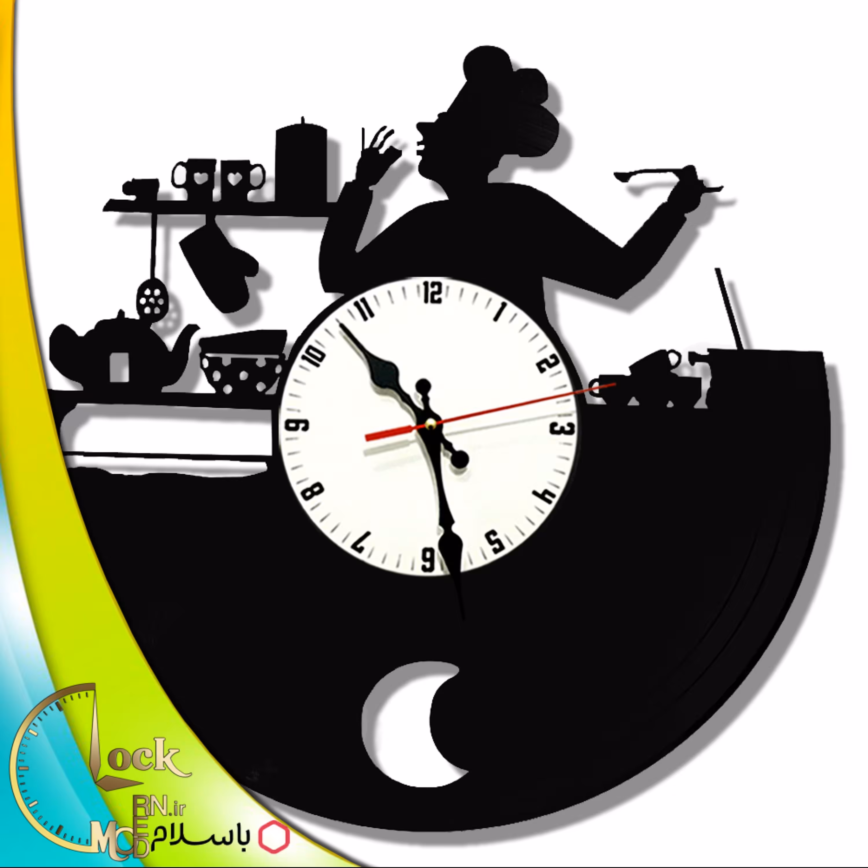 ساعت دیواری طرح سرآشپز کد 623