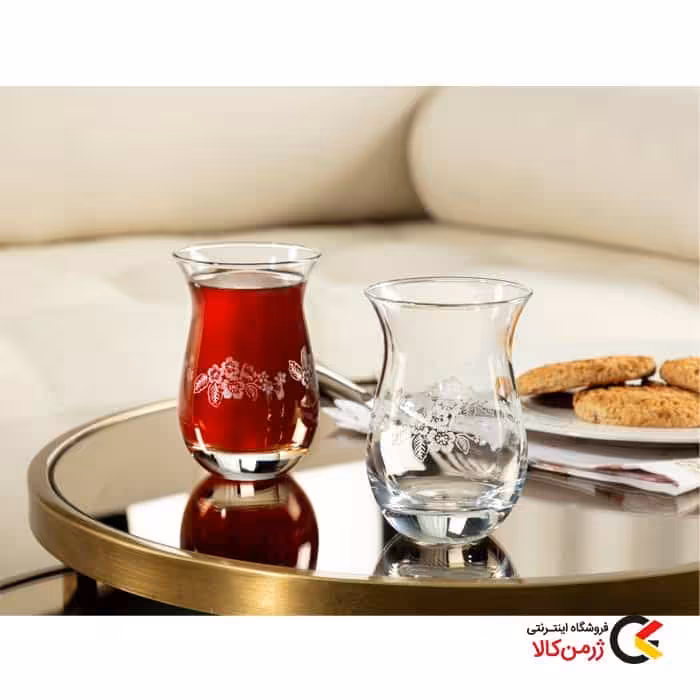 بسته 6 عددی استکان شیشه ای مدل Nostalgic برند مادام کوکو