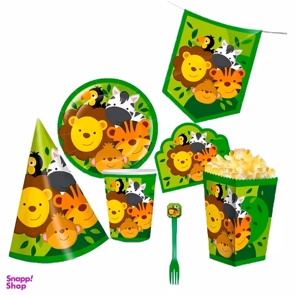 تم تولد طرح حیوانات جنگل مجموعه 45 عددی