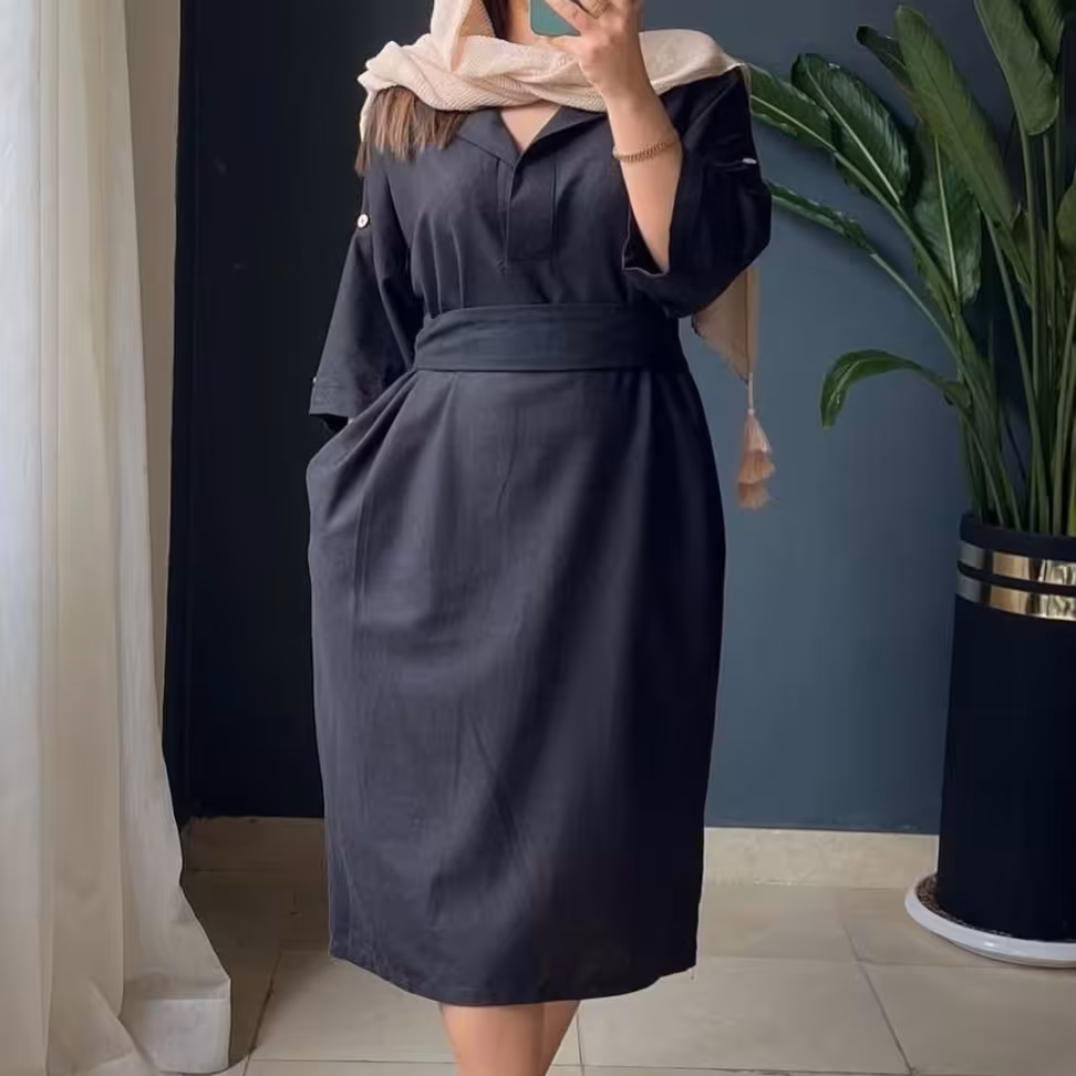 یه کار پر  فروش سند بادی زیبا پارچه لینن ترکی مناسب محرم و تابستان 