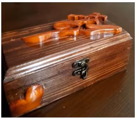 جعبه منبت و معرق تمام چوب کد 021