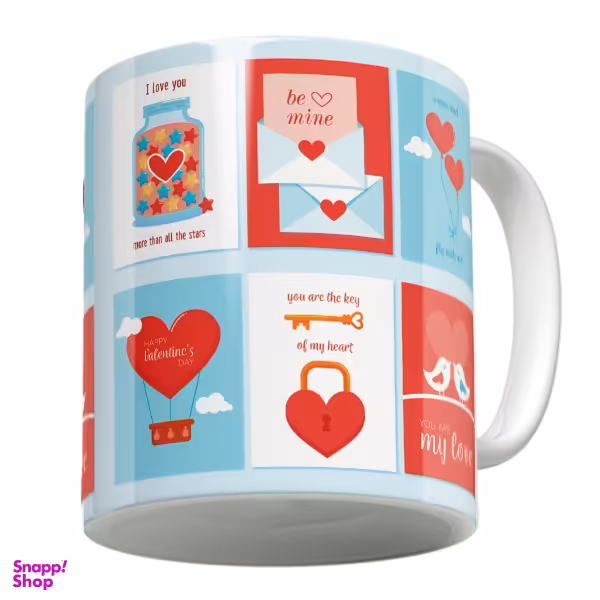 ماگ لاژید مدل روز عشق کد Love cards