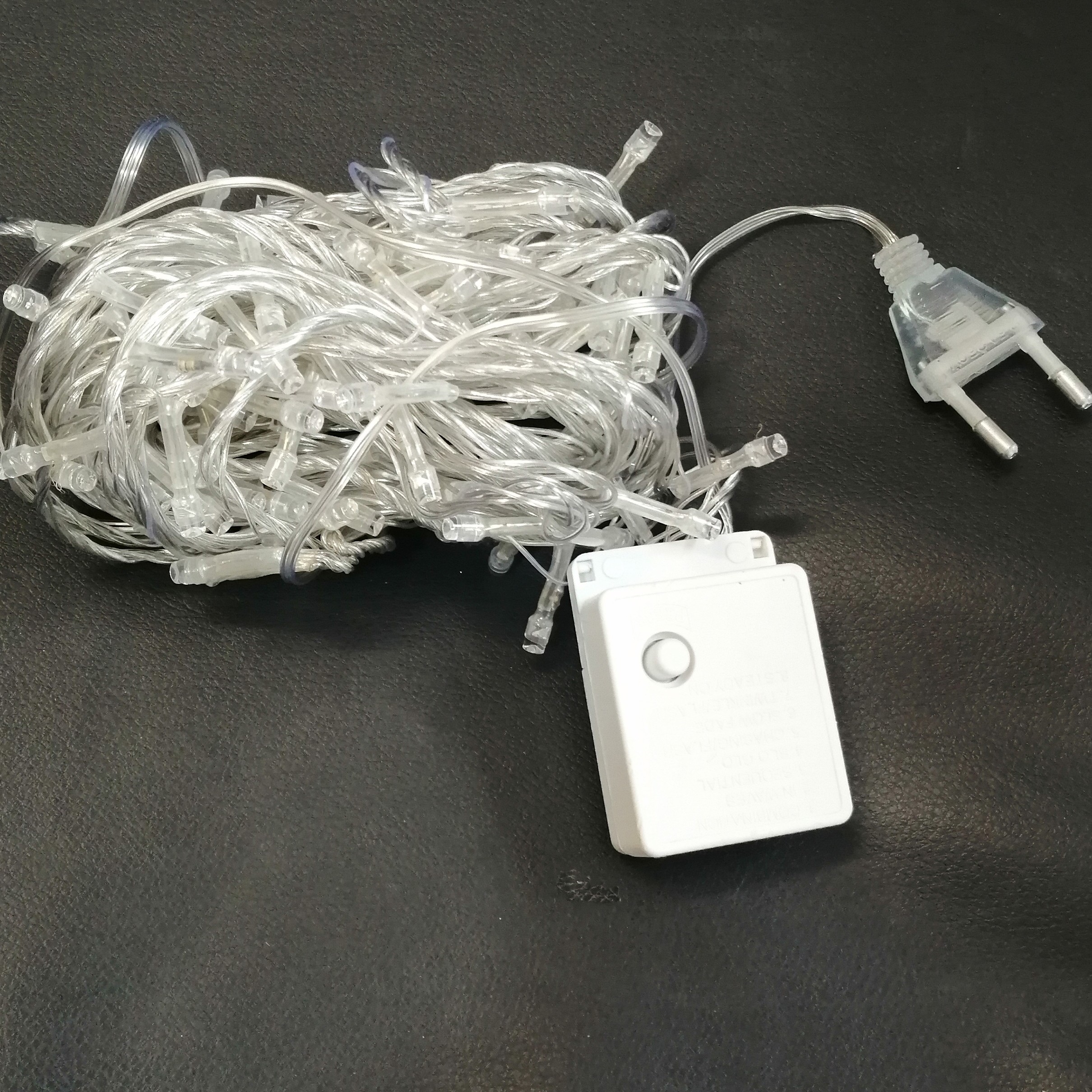 ریسه  سوزنی تزئینی ال ای دی 10 متری رنگ چراغ ها آبی دارای ریموت جهت رقص نور