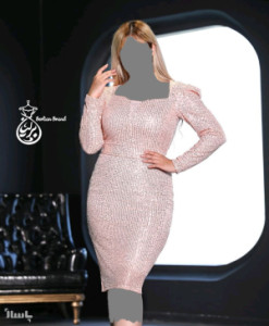 پیراهن شب زنانه پولکی کاترین مدل تونیک