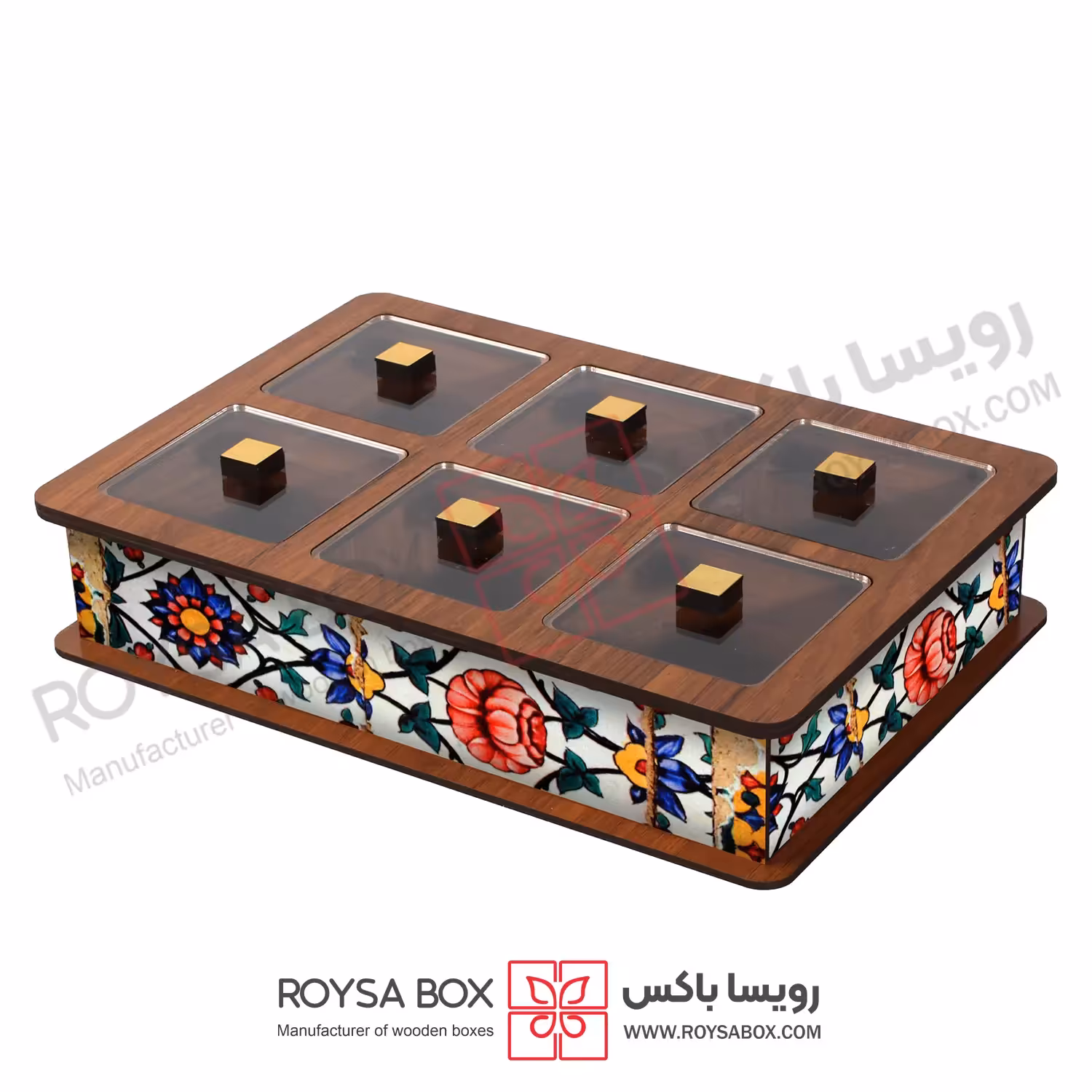 جعبه پذیرایی 6 خانه کد 6026