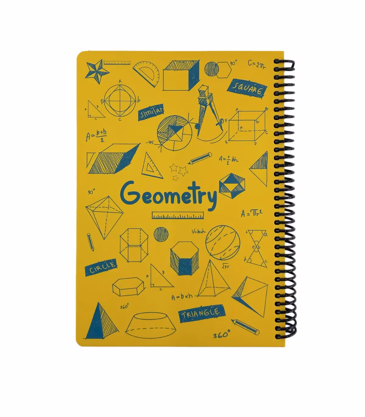 دفتر فرمول هندسه دات نوت 100 برگ رنگ زرد