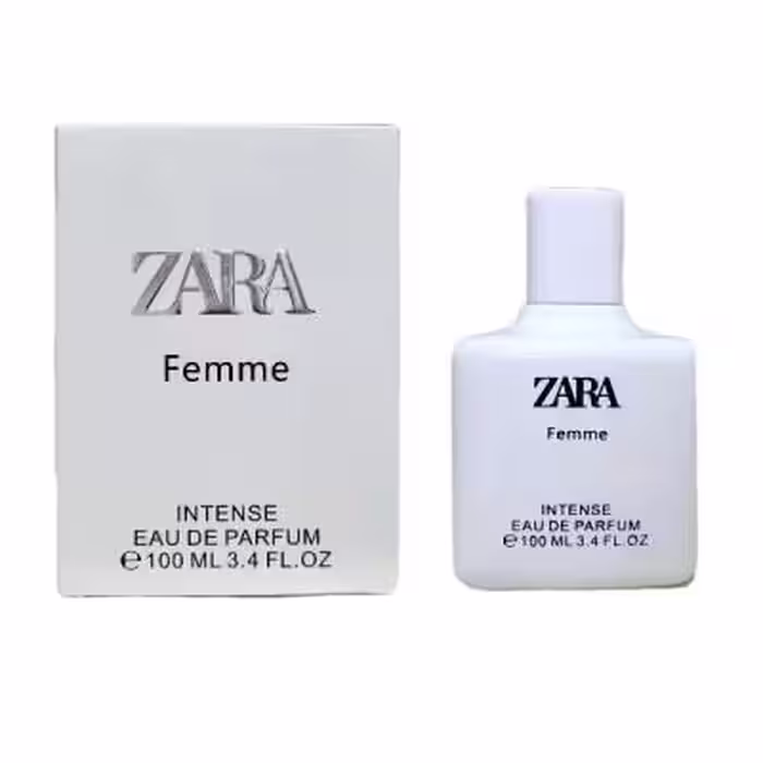 عطر زنانه برند اسپانیایی ZARA مدل FEMME سایز 100 میلی عطر زارا