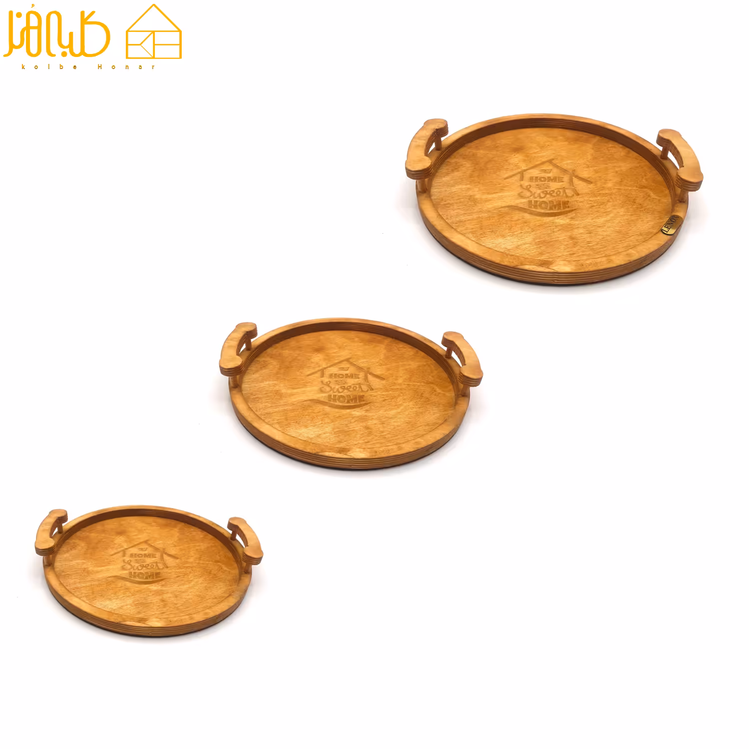 سینی دسته دار گرد 3 عددی