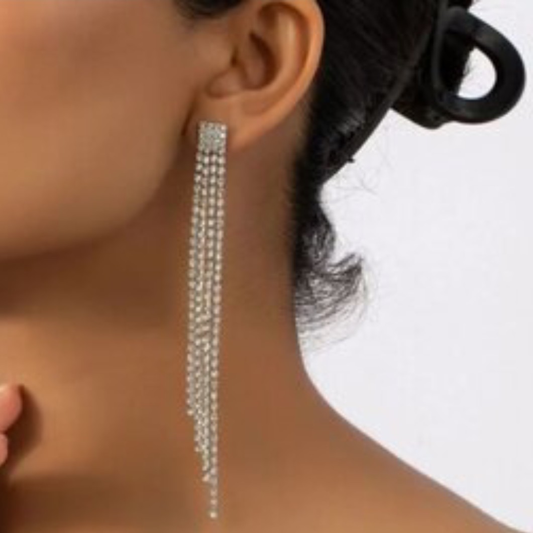 گوشواره فول نگین