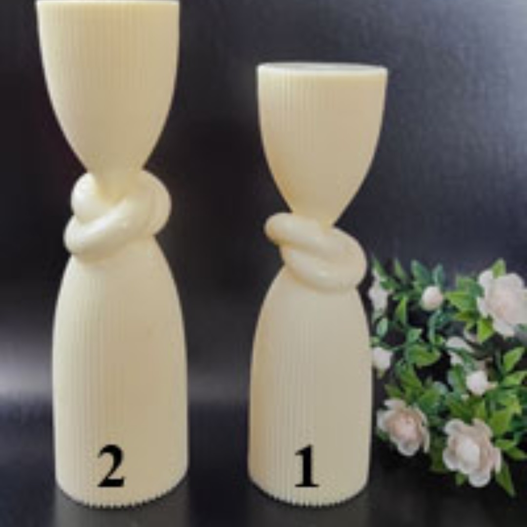 قالب سیلیکونی شمع استوانه گره ای ارتفاع 15 قطر 5