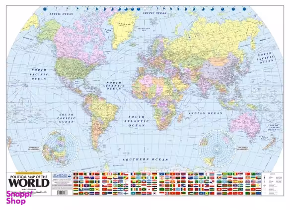 نقشه سیاسی جهان انگلیسی