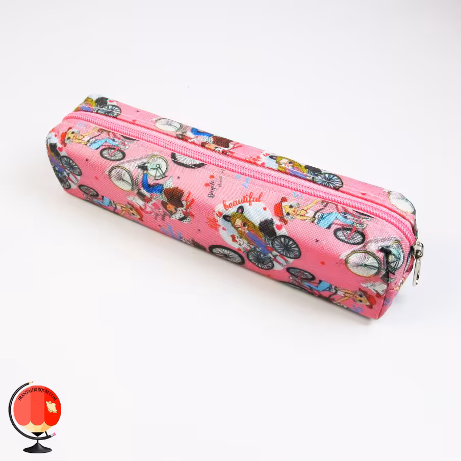 جامدادی فانتزی تک زیپ طرح دوچرخه الوند