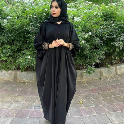 مانتو عبایی کرپ الیزه مدل خاتون(موجودیدسوال شود)