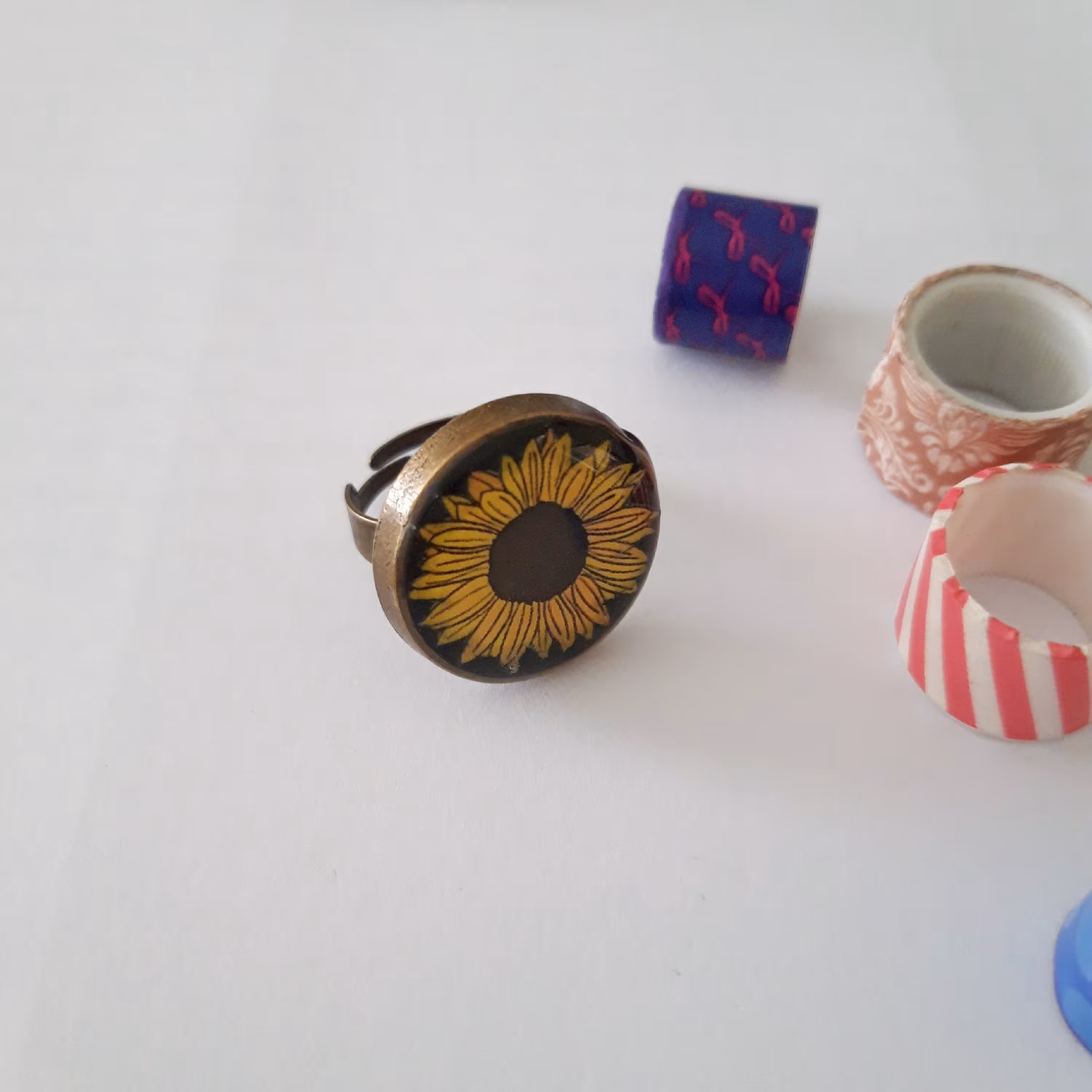 انگشتر زینک طرح آفتاب گردون