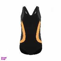 مایو یک تکه زنانه مدل Halcurt رنگ مشکی طوسی