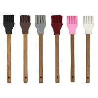 فرچه سیلیکونی مدل دسته چوبی گرد او استایل