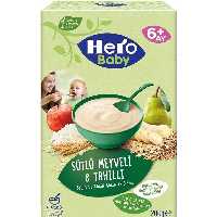  سرلاک هشت غله و میوه با شیر هرو بیبی 200 گرم Hero baby