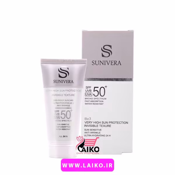 ضد آفتاب سانیورا بی رنگ مناسب انواع پوست SPF50