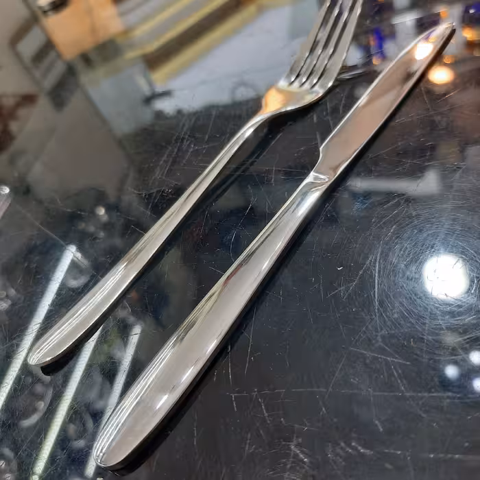 کارد و چنگال طرح دونا، حک شده یونیک 6عدد کارد، 6عدد  چنگال