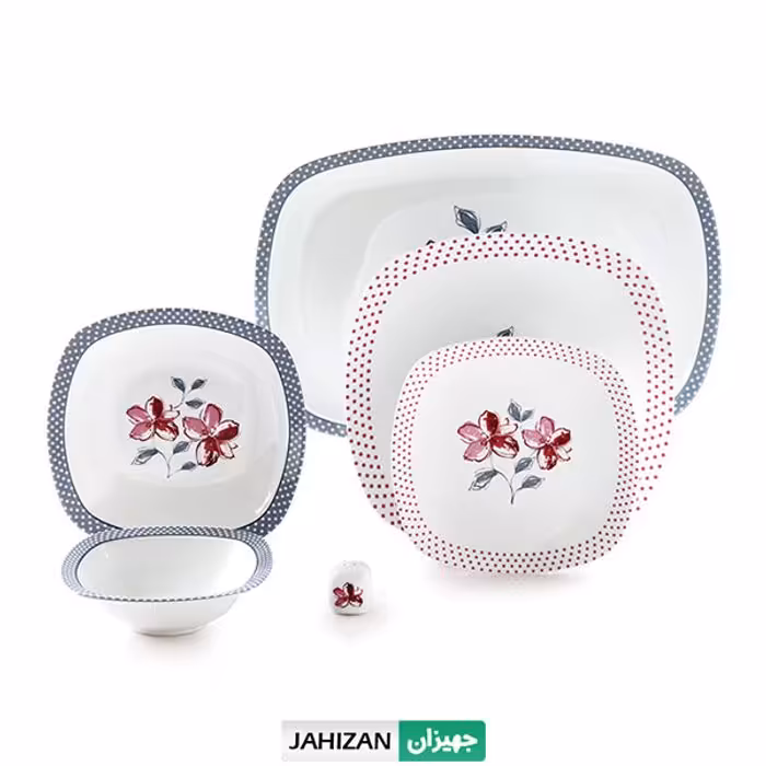 سرویس چینی زرین 27پارچه والنسیا ارغوانی کواترو (عالی)